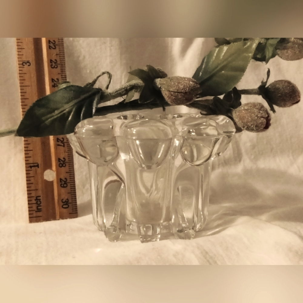 Crystal candle holder